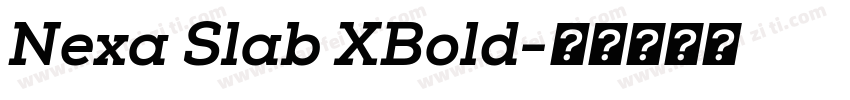 Nexa Slab XBold字体转换